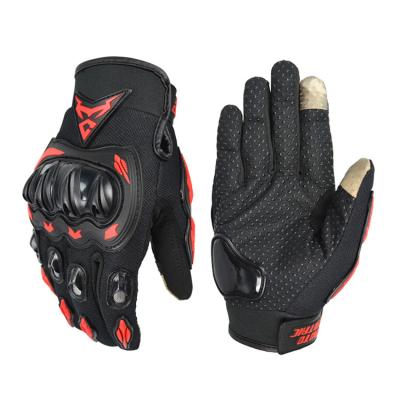 China MOTOCENTRIC Factory Sale Men's Hot Full Finger Anti-Slip Breathable Motorcycle Riding Gloves for sale