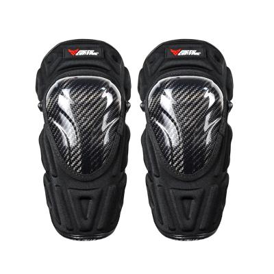 China MOTOCENTRIC Flexible Carbon Motorcycle Riding Cellulose Protective Knee Pad for sale