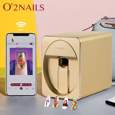 China O'2 NAILS portable nail printer H1 the smallest nail printer could print any design in 25seconds M1 for sale