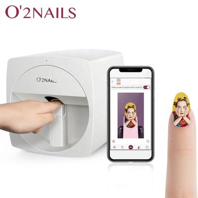 China O'2 NAIL V11 V11 quality mobile nail printer AI finger printing good photo smart Hi-definition 3d printing machine nail printer for sale