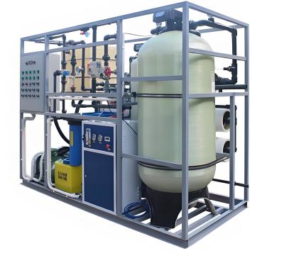 China Multimedia Filter Seawater Desalination System With Filmtec / Grundfos Pump for sale