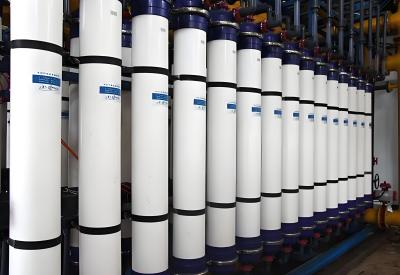 China 99.99% SS Removal Ultrafiltration Water System Backwashable SS304 / PVC Material for sale