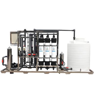 China Industrial 500kg Ultrafiltration Water Purification Pre Treatment for sale