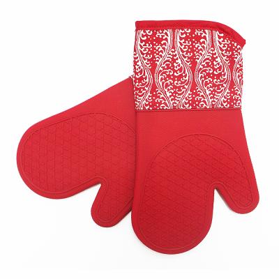 China Wholesale Multi-Function Heat Resistant BBQ Grill Cooking Hot Heavy Duty Grill Cooking Oven Gloves and Pot Holder Set Set for sale