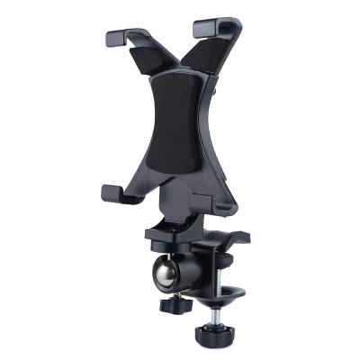 China Metal 7 to 11inch Swivel Bracket Desk Mount Tablet Holder Stand Desk Holder for sale