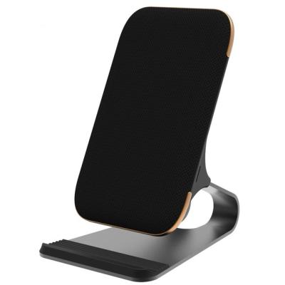 China Mobile Phone Qi Wireless Charger Fast Charging Desktop Vertical Mobile Phone Wireless Charging Stand for sale