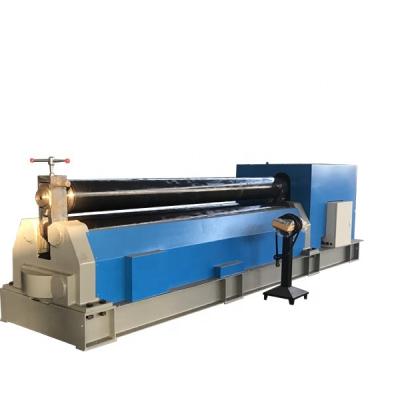 China Factory Manual Flat Sheet Rolling Machine 3 Rolling Cone Metal Plate Bending Device for sale