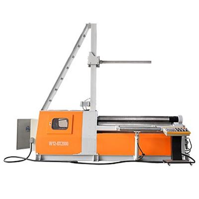 China Building material stores W12 12*2500 china manufacturer yuken hydraulic metal rolling bending machines with perfect cone bending capacity for sale