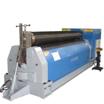 China Building material shops W11-20*2500 three-roller sheet metal bender hydraulic steel bending rolling machine for sale