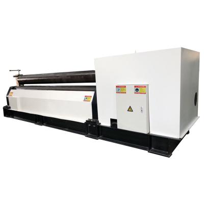 China Building Material Shops Electric Industrial Standard 3 Roller Oil Tank Forming Stainless Steel Plate Rolling Machine for sale