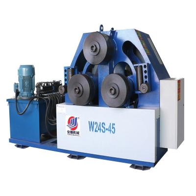 China Factory High-efficient hydraulics w24s-45 full profile bending machine with 3 rollers for sale