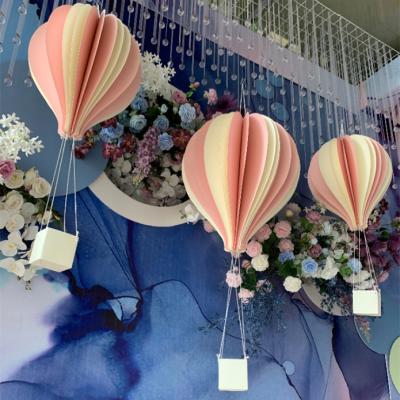 China Wholesale boda custom hot color 3D air balloon paper ornaments wedding party event decoration decoracion for wedding ceiling and Christmas decoration for sale