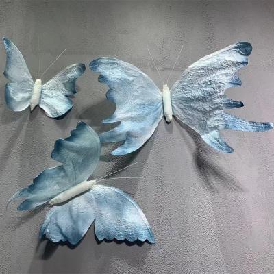 China Home Decoration Wedding Decoration Wedding Factory Supply Three Pieces Set Butterfly Paper Backdrop For Wedding Party Wall And Festival Decorations for sale