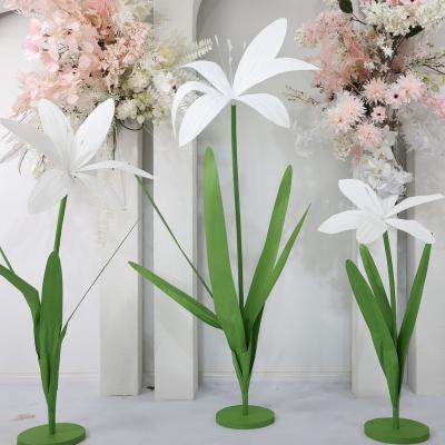 China Wedding. Wedding Bulk Large Bunga Palsu Flower Plant Colorful Wedding Decoration Material Paper Artificial Flowers For Wedding Stage Decoration for sale