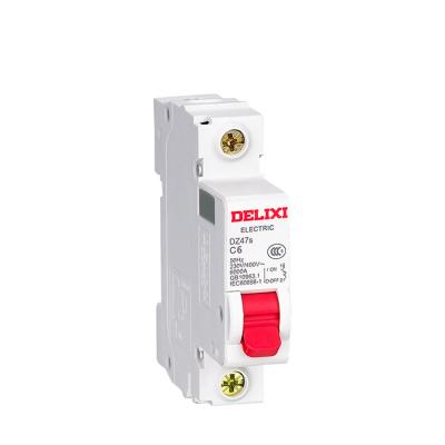 China DELIXI DZ47s Series 1P/2P/3P/4P Standard Miniature Circuit Breaker Mcb RCBO 6KA for sale