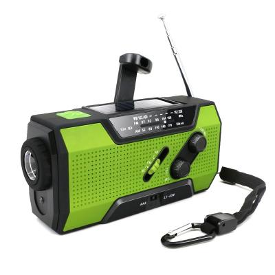 China PORTABLE Solar Hand Crank Weather Radio Flashlight Emergency LED Radio Lighting for sale