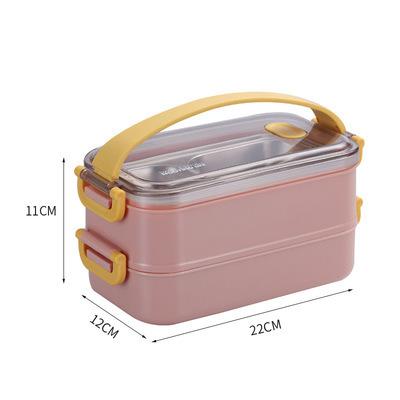 China Wholesale High Quality Sustainable 304 Stainless Steel Vacuum Lunch Box Heat Insulation Portable Food Container for sale