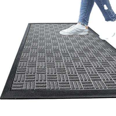 China Amazon Washable Hot Sale Heavy Duty Absorbent Clean Step Non Slip Front Door Covers Mats for sale