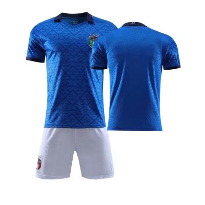 China Square 2022 Soccer Jersey Mens Football Practice Suit High Quality Quick Dry And Breathable Soccer Uniforms for sale