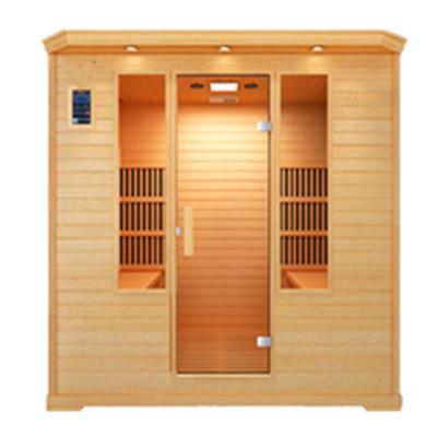 China Computer Control Panel Customization Hemlock 2 Person Sauna Solid Wood Infrared Control Panel for sale