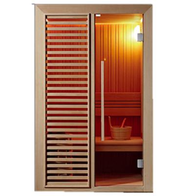 China Popular Computer Control Panel 2022 Customize Hemlock Cedar 4 Person Sauna Room Weight Steam for sale