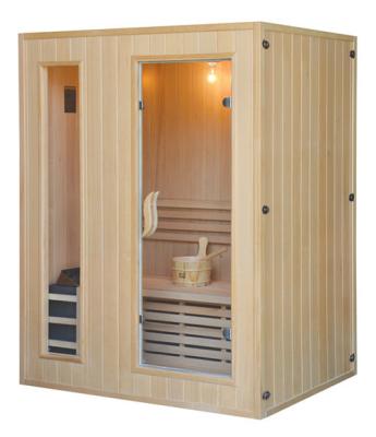 China Computer Control Panel Hemlock Cedar 4 Person 5 Person Healthy Steam Sauna Room With Harvia Stove for sale