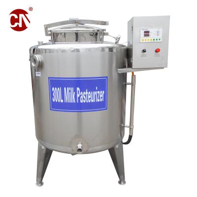 China Customizable Mini 500L Fresh Milk Pasteurizer Tank with Hot Water Generator ISO Certified for sale