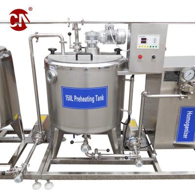 Chine Installation à l'étranger Petite machine homogénéisatrice de lait pour la pasteurisation et la fabrication de yogourt à vendre