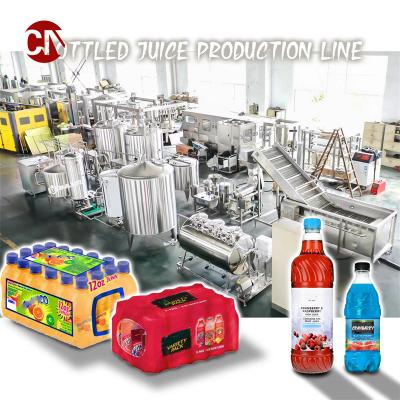 China 380V Voltage Juice Filling Machine / Fruit Juice Processing Line / Juice Production Line for sale