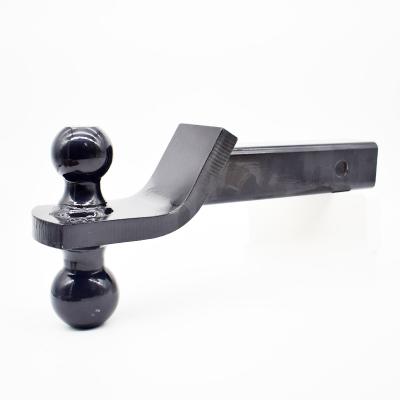 China USA SAE trailer parts. J684/V5 Black Powder Coat Finish Double Ball Standard Tow Ball Mount Trailer Hitch for sale