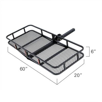 China Chinese Factory Folding Trailer Hitch Cargo Rack Trailer Hitch Accessories Cargo Hitch Mount Cargo Box for sale