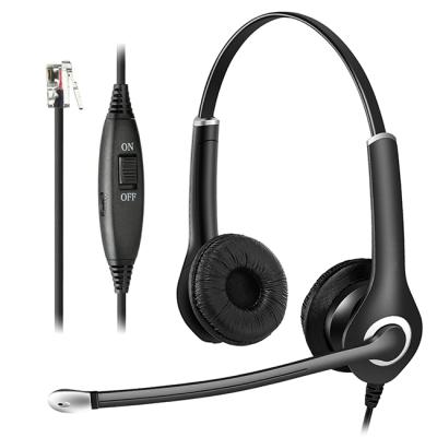 China Headband Noise Canceling RJ9 Jack Headset For Office Call Center for sale