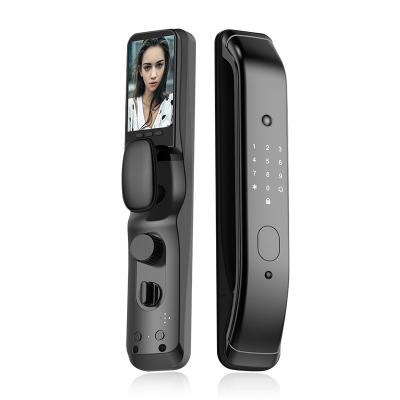 China Build-in Camera Digital 3D Intelligent Face Recognition Lock Fingerprint Password RFID Card Electric Locks for sale