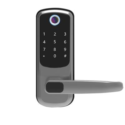 China Wooden Door Fingerprint Locks Security Smart Remote Control Smart lok Height Door Lock ttlock ttlock App Easy Installation for sale