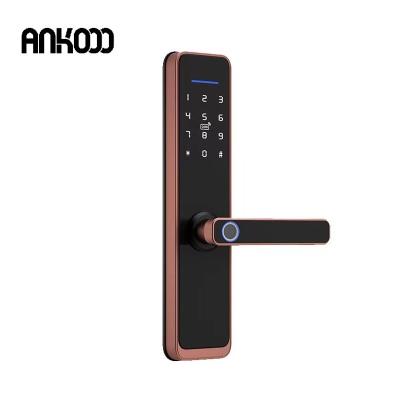 China TTLock WIFI remote control safe smart fingerprint card code door lock ttlock app for hotel for sale