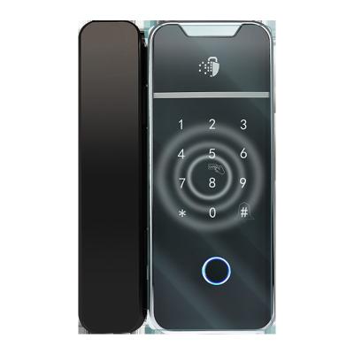 China TTLock/TUYA API SDK Integration Service Door Free Opening Fingerprint Single Glass Double Door Lock Smart Electronic Door Lock for sale