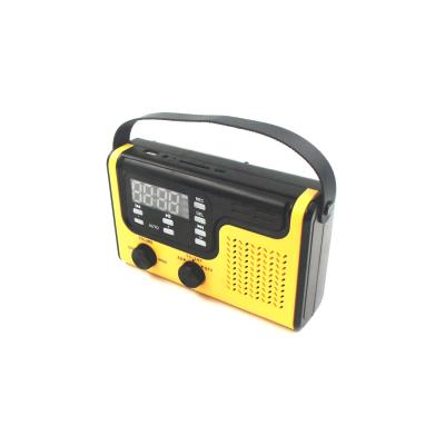 China Portable Solar+LED Solar LED Screen Emergency Radio AM FM NOAA Survival Radio with BT Speaker SOS Alarm for sale