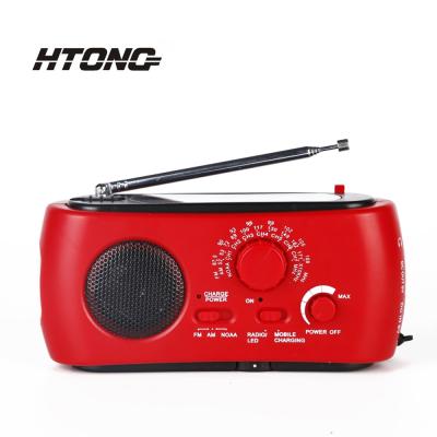 China Solar+LED AM/FM/SW/NOAA Dynamo Hand Crank Solar Flashlight Radio for sale