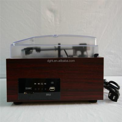 China Whole Sale Wooden Classic Retro USB MP3 Wooden Antique Phonograph for sale