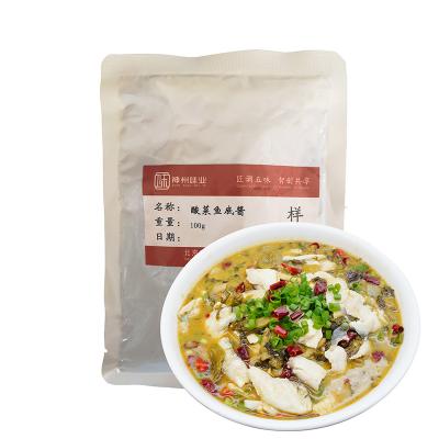 China Sichuan Spicy Cuisine Cooking Sichuan Flavor Sauce For Fish Seasoning Sauce For Pickled Cabbage Fish Hotpot Soup Base for sale