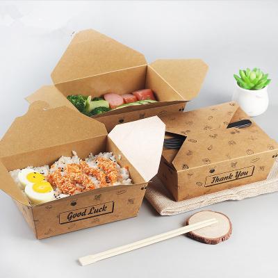 China Cheap Biodegradable Disposable Pasta Snacks Containers Salad Wrapping Paper Fried Chicken Fast Food Takeaway GRILL Picnic Wholesale for sale