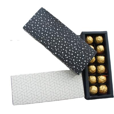 China Recyclable 10 Stuffed Candy Wrapping Valentine's Day Paper Chocolate Boxes Empty Chocolate Craft Boxes Customized Paper Chocolate Box for sale