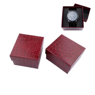 China Biodegradable High-end Durable Gift Box Case Present Watch Box For Bracelet Bangle Jewelry Paper Cardboard Watch Packaging Box With Pillow for sale