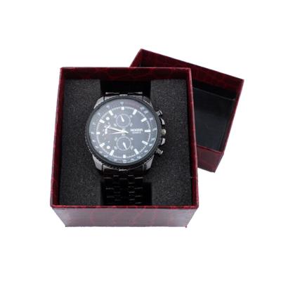 China Adult Biodegradable Haute Couture Decoration Watch Gift Box Set Quartz Wat Gift Ring Necklace Packaging Suede Jewelry Box Retailer for sale