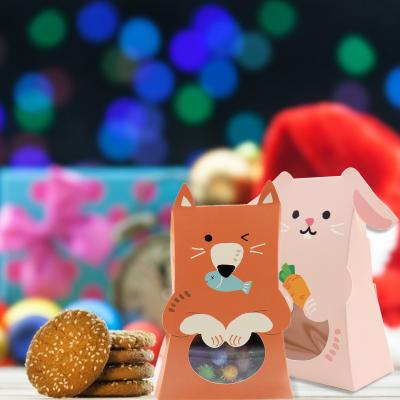 China Factory Direct Biodegradable Wrapping Paper Bunny Cat Dog Candy Box Chocolate Bunny Cookie Package Gift Baby Shower Animal Birthday Party for sale