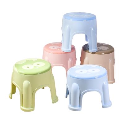 China Highly Used Baby Plastic Children Kindergarten PP Household Small Storage Top Grade Stool Step Chair for sale