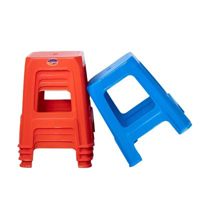 China Best Selling Storage Goods Using Square Strong Plastic And Blue Adult PE Red Stool for sale