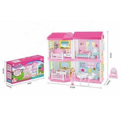 China Plastic OEM Customized Good Quality Premium Design DIY House Play Set Toys With 6