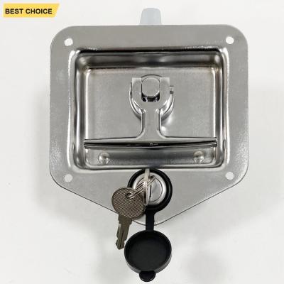 China Steel Cabinet Tool Box Door Lock GL-12113 Van Truck Rotary Locking Recessed for sale