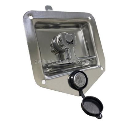 China Commercial Cabinet Lock Recessed T-Handle Latch GL-12114 Van Parts Stainless Steel Toolbox for sale